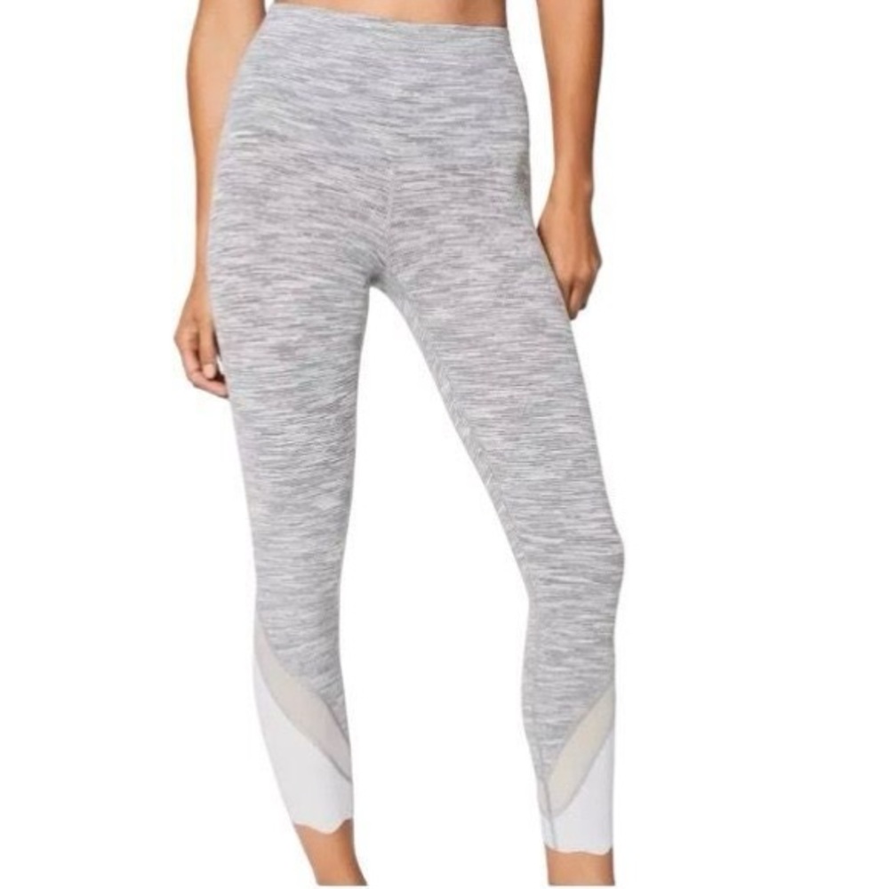 Lululemon Wunder Under Crop II Scallop Leggings